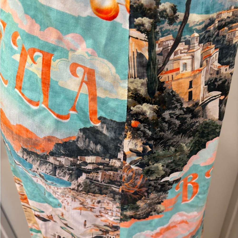 NWT Label of Love Isadora Italian scenic countryside dress - M - Picture 8 of 16